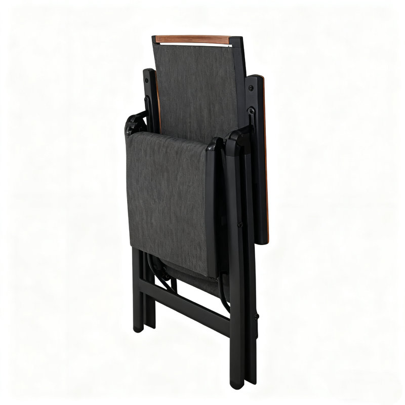 Bochum Outdoor Lounge Chair, Black