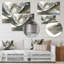 Diamond Silver Streams - Abstract Modern Waves, impressions encadrées-920582841-920582843