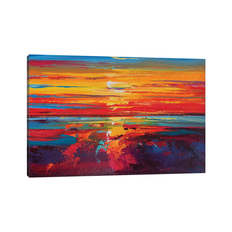 Abstract Seascape XII by Andrej Ostapchuk - Wrapped Canvas Print