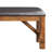 And Walnut Dining Bench With Soft Padded Seat Robust Rubberwood Structure Legs