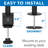 Mount-It! Dual Monitor Mount with C-Clamp & Grommet Base, Height Adjustable Arms Fit 19 - 32 Inches