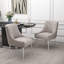 Chaise d'appoint en velours capitonné de 22 po Baudel-627050052