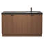 Monterey 59" Inch Freestanding Bathroom Vanity + Reinforced Black Acrylic Left Sink-2041122681-2017649959
