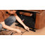 Fauteuil inclinable Power Lift à deux moteurs, fauteuils inclinables à plat à 180 ° pour adultes et personnes âgées avec chaleur et massage, grand, type C, coussin lombaire pour le salon, cuir (brun)-1319068171
