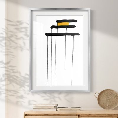 Golden Waterfall II -Framed Print