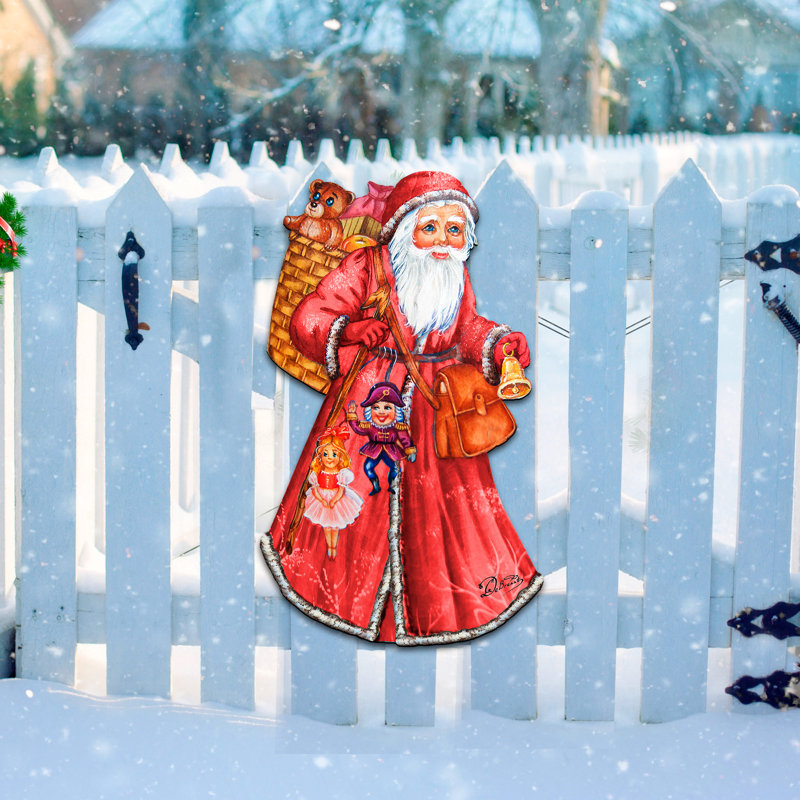 Cintre de porte décorative en bois old st nick