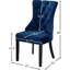 Chaise d'appoint rembourrée en velours capitonné Stonefort-24018901