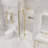 Anzzi 33.3'' - W x 72'' H Pivot Door Frameless Shower Door with-80579661