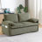 64.5 Inch 3-in-1 Adjustable Sleeper Sofa Bed | Pullout, Soft Corduroy, 2 Pillows & Side Pockets-106404083