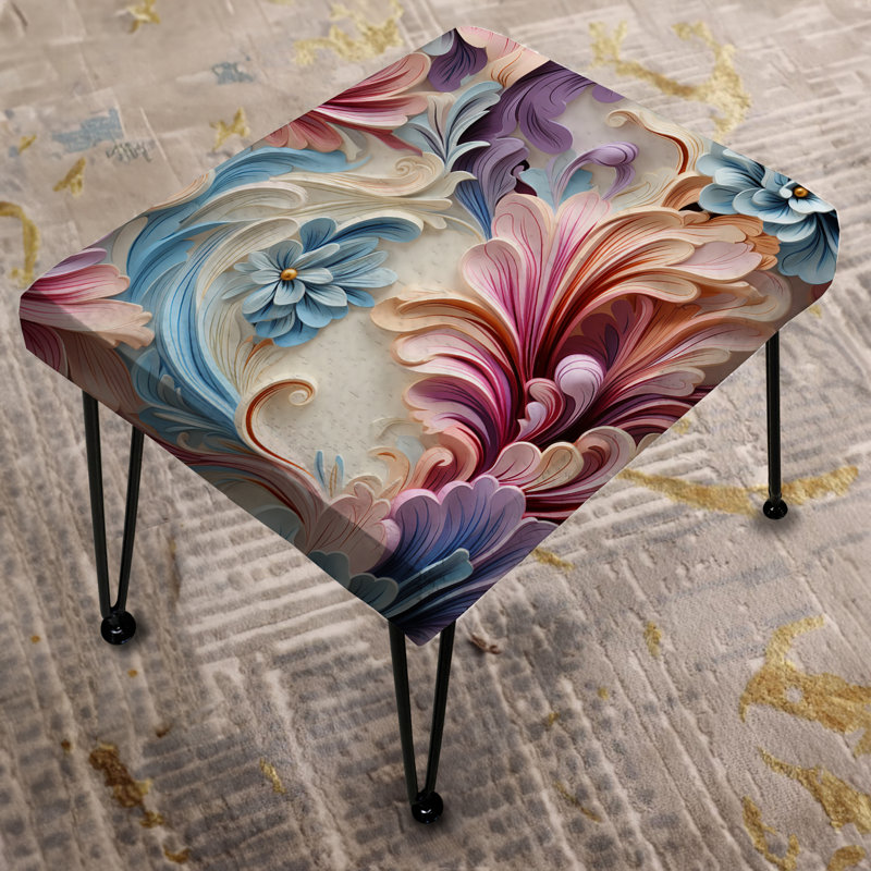 Repose-pieds pastel