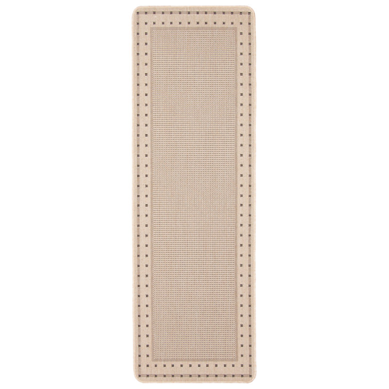 Tapis intérieur / extérieur crème Aroura, Tapis de couloir 2 pi 2 po x 6 pi 7 po