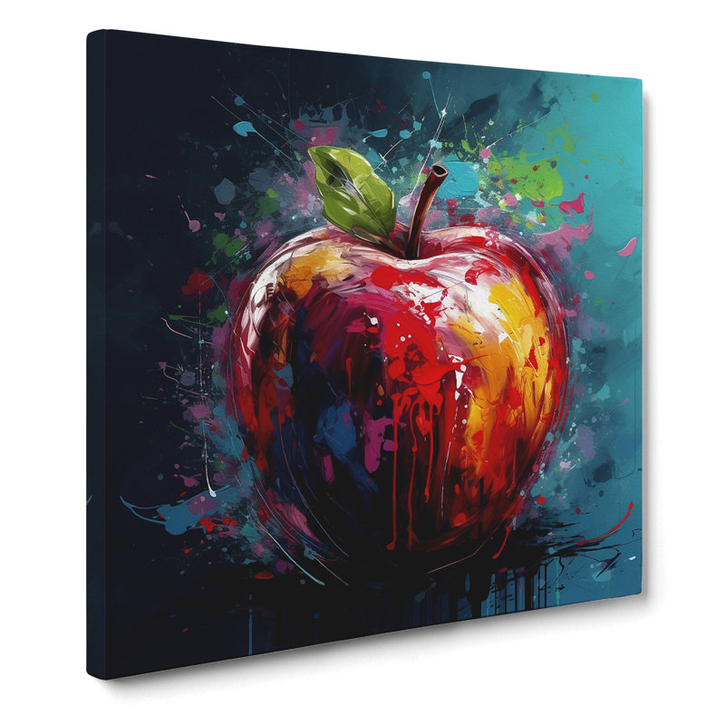 Apple Expressionism No.1 - Print, 50cm H x 50cm W x 3cm D
