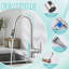 Modern High Arc Single Handle Pull-down Sprayer Kitchen Faucet With Deckplate And Supply Lines In Brushed Nickel-124911429