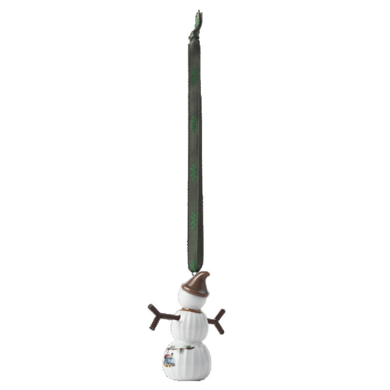 Hammershoi Christmas Snowboy, Hanging H 2.8" White W. Deco