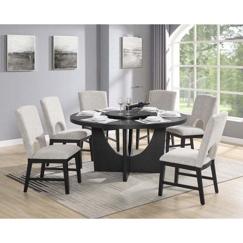 Ensemble de 2 chaises d'appoint modernes rembourrées en bois