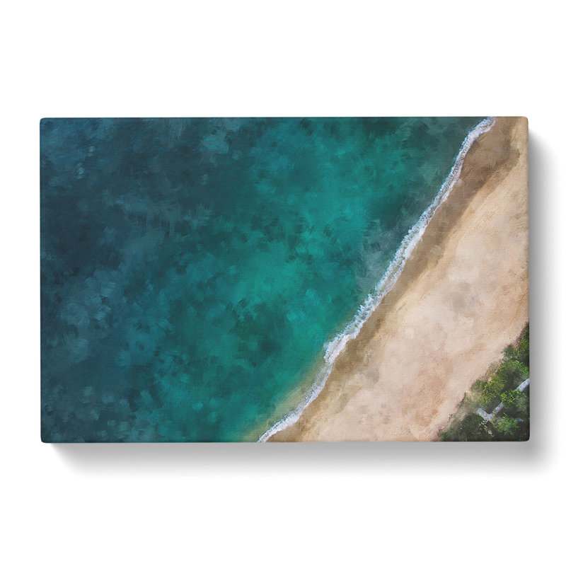 Beach In Toque Pequeno Brazil Painting - Wrapped Canvas, 60cm H x 91cm W x 3cm D
