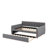 Full Size Upholstered Daybed With Trundle-411987375