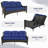 Outdoor Wicker Sofa With Cushions-240900934