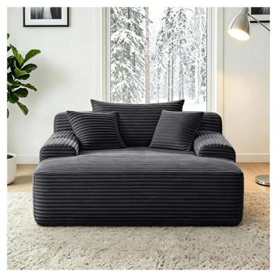 Fauteuil convertible en peluche avec larges accoudoirs et coussins décoratifs, canapé-lit sans dossier pour salon et chambre, blanc