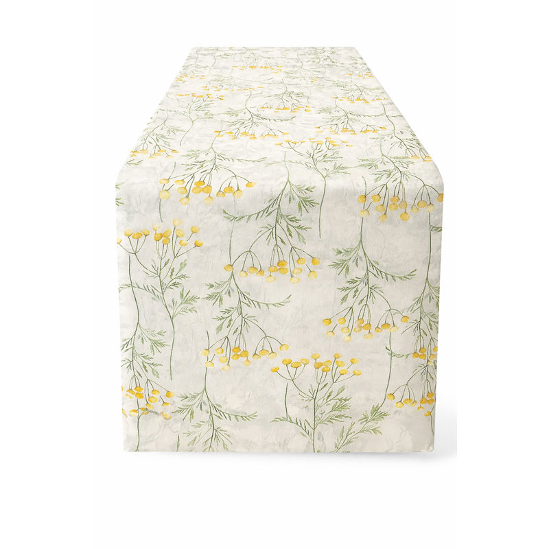 Botanical Floral Prints Multicolor Wildflowers Design Table Runner 13"W X 71"L