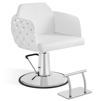 Fauteuil de salon à pompe hydraulique Khaleah, fauteuil de coiffeur pivotant, similicuir