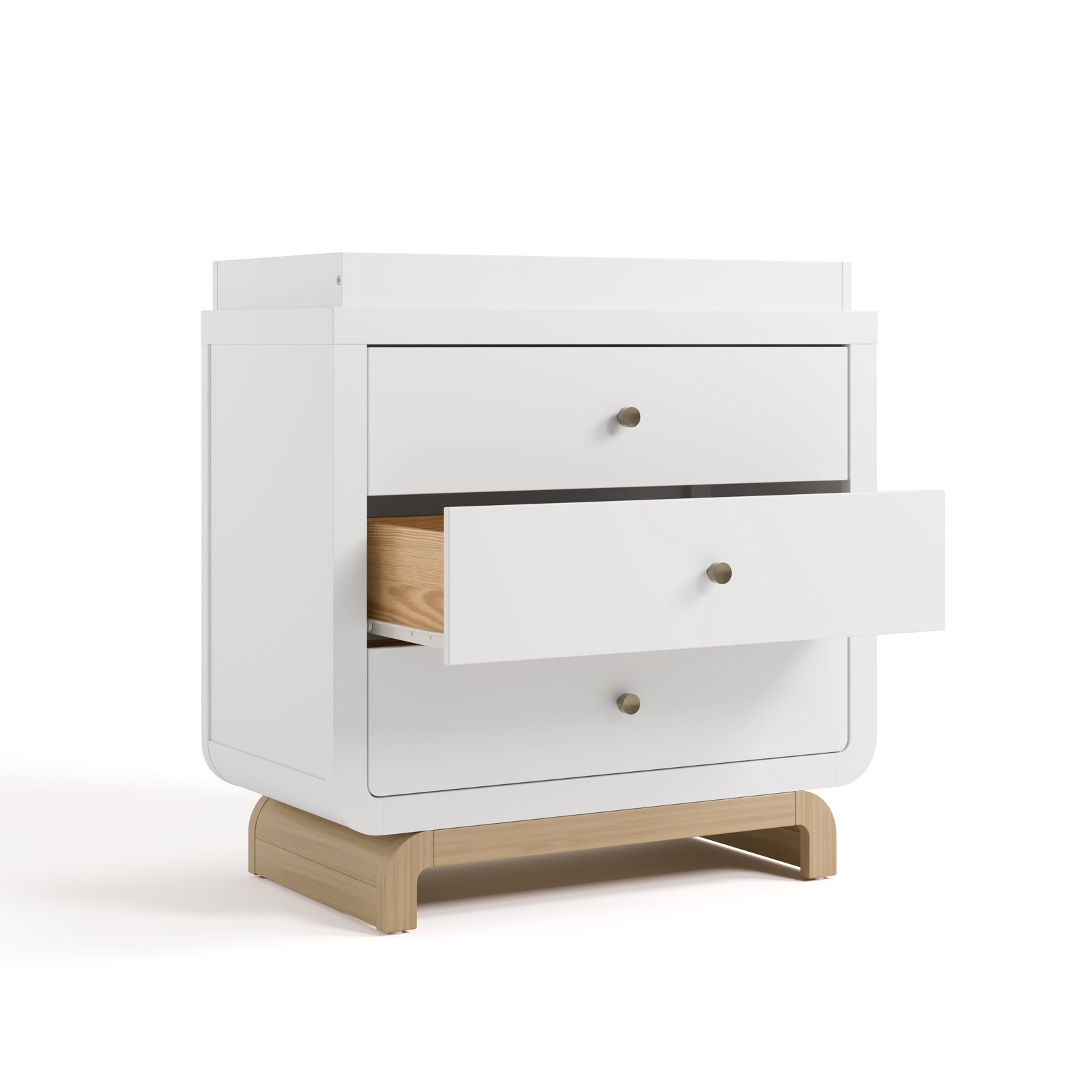Santorini 3-Drawer Changing Table Dresser, White
