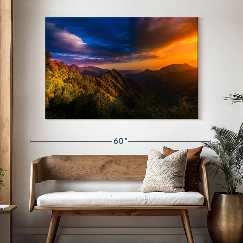 Alvord, coucher de soleil au parc national de Sequoia, H 34 po x l 51 po