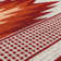 Orange Red Aztec Power Loom Area Rug