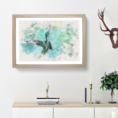 Green Hummingbird - Picture Frame Painting Print