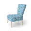Fauteuil d'appoint abstrait bleu ardoise-953859234