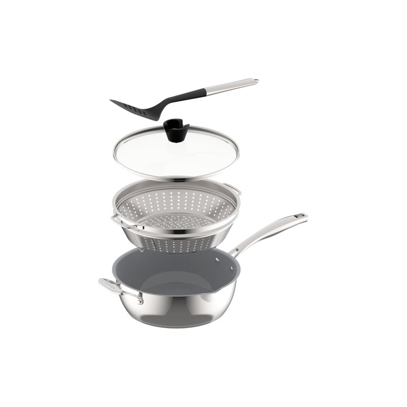 Cuisinart Preferred Pan 4-Pc Set Sensible, Stainless Steel