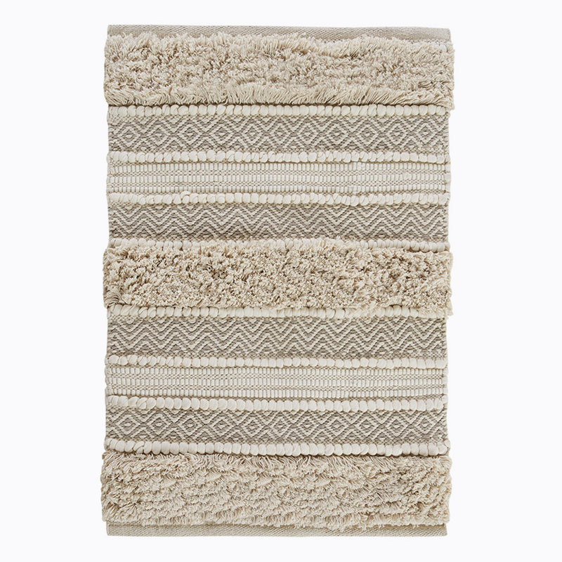 Brunsville Non-Slip Bath Rug, Natural
