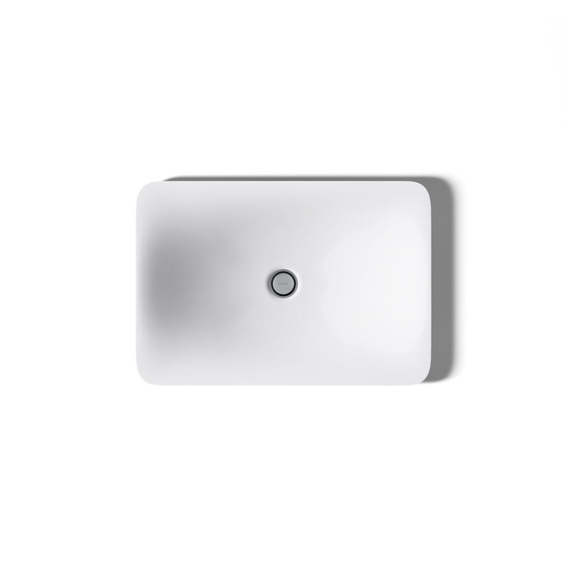 Carillon® Ceramic Rectangular Drop-in Bathroom Sink, White