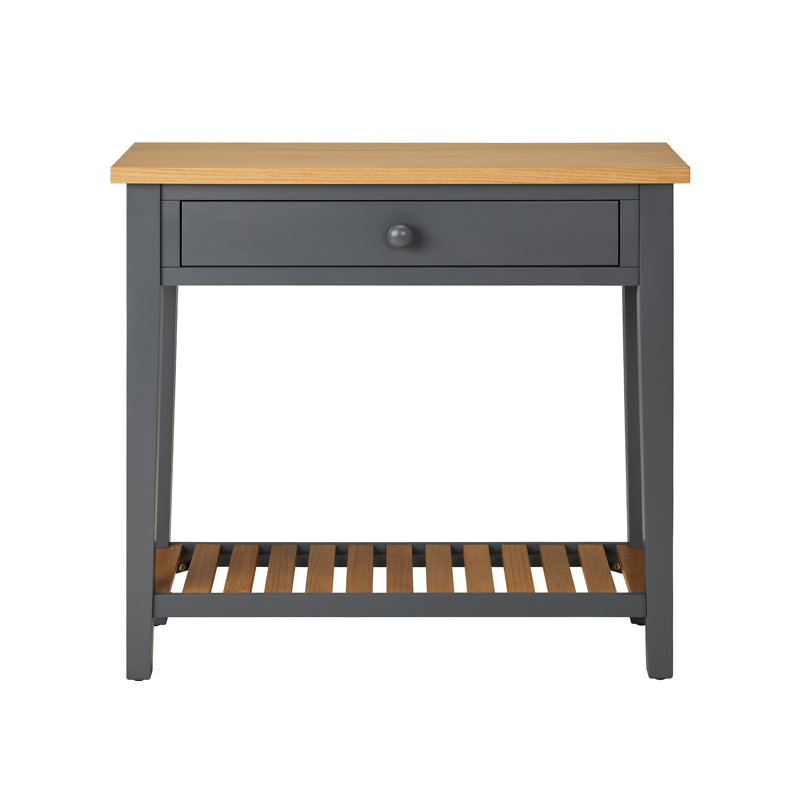 Console Table, 80cm H x 85cm W x 30.4cm D, Slate Grey