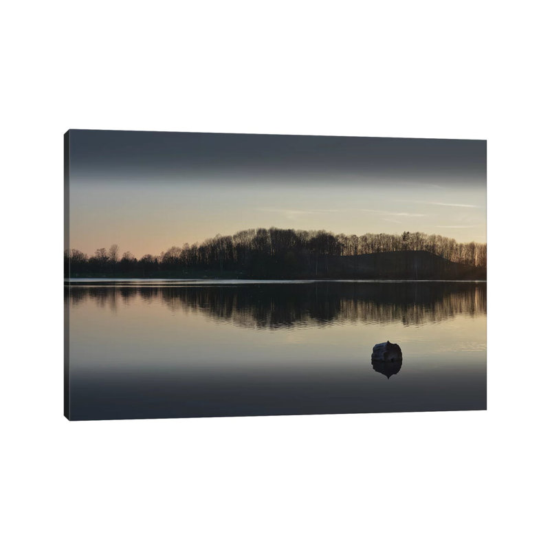 Silence At The Lake I by Lena Weisbek - Wrapped Canvas Print, 20.32 cm H x 30.48 cm W