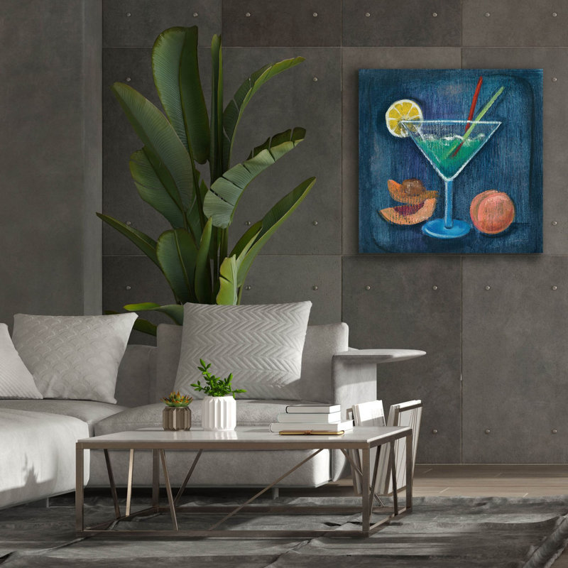  «Cheers 2» par Silvia Vassileva, art mural sur toile, 37 po x 37 po, H 37 po x l 37 po