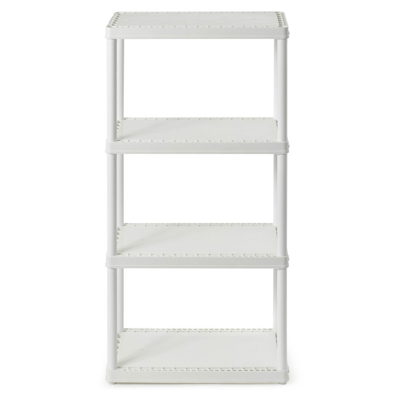 Unité de rangement domestique légère à hauteur fixe à 4 tablettes Grace Living