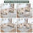 U Shaped Corner Modular Sectional Reversible Sofa Couch With Ottoman-1690697182