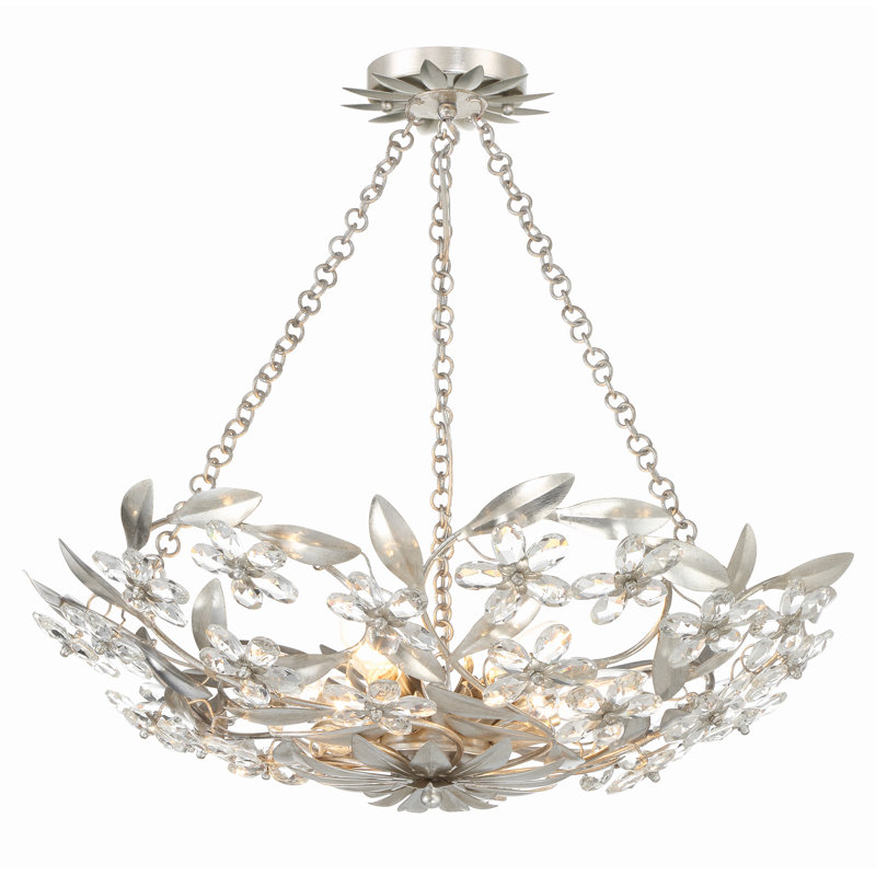 Larreon 6 - 24'' Chandelier, Antique Silver 