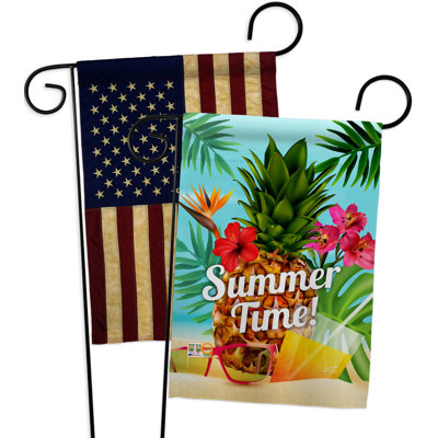 Double Sided 18.5 in. H x 13 in. W Polyester Garden flag