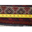 Tapis ivoire / rouge en laine noué à la main de conception unique 3 pi 5 po x 6 pi 9 po Franciszek