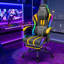 Fauteuil de jeu ergonomique avec haut-parleurs à lumières RVB et massage-2058324850
