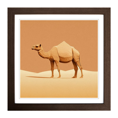Camel Minimalism - Framed Print