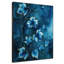 Très grande reproduction d'art sur tissu - Œuvre de vigne botanique florale bleue pour le salon ou la chambre à coucher - «Assemblage requis du cadre (cadre non fini)»-269376468