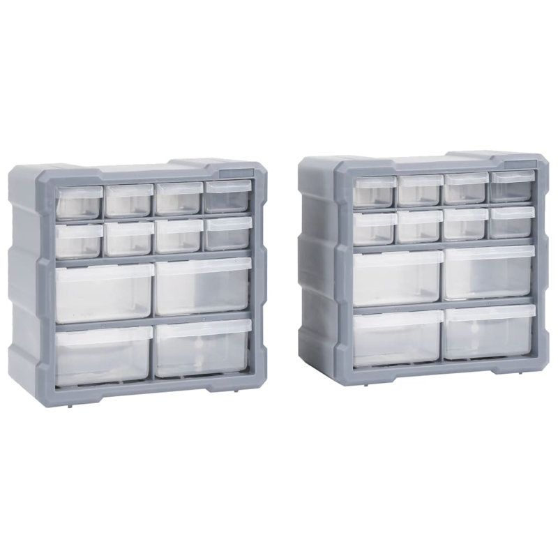 Rebrilliant Plastic Decorative Bin, Grey