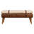 Solid Wood Bench with Nailhead Trim-796138027