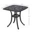 Abdulkadir Square Outdoor Bar Table With Umbrella Hole , 53cm cm W 53cm cm D