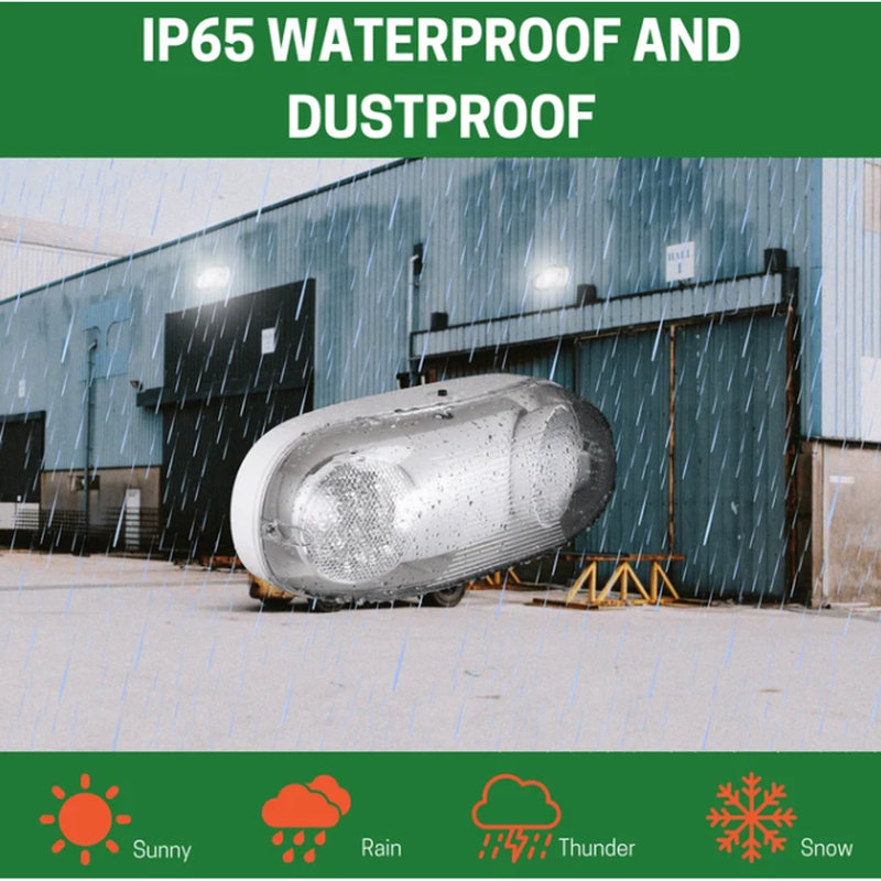 Éclairage de secours d'extérieur double E2 | IP65 imperméable | 2,4 W | Batterie de secours de 90 minutes | 120 à 277 V