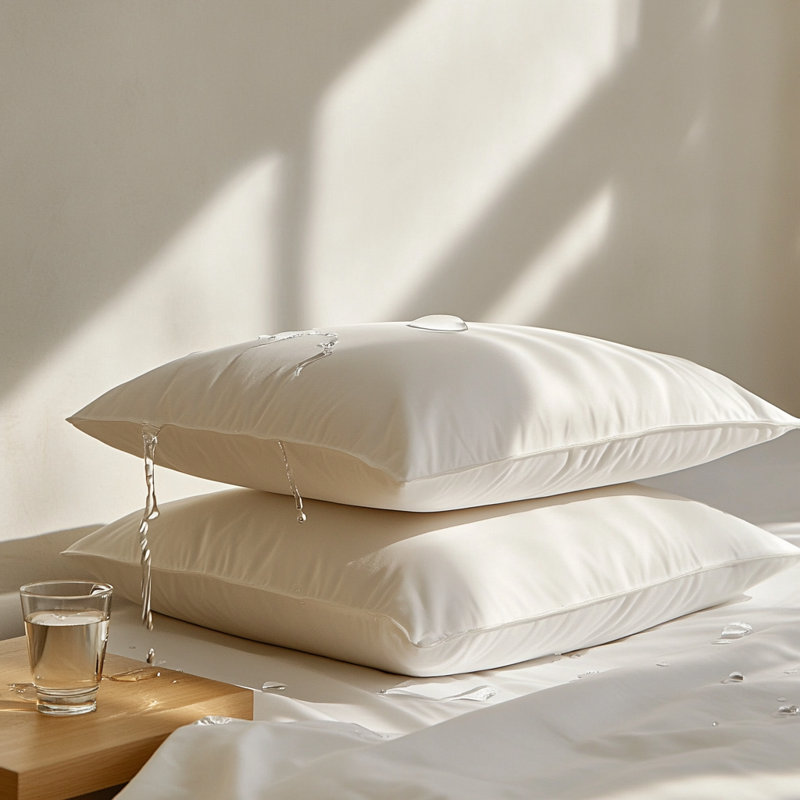 Standard Cotton Percale Pillow Protector Set, King