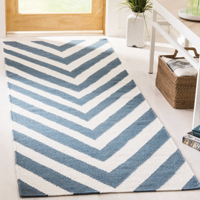 Leilani Chevron Wool Hand Woven Area Rug